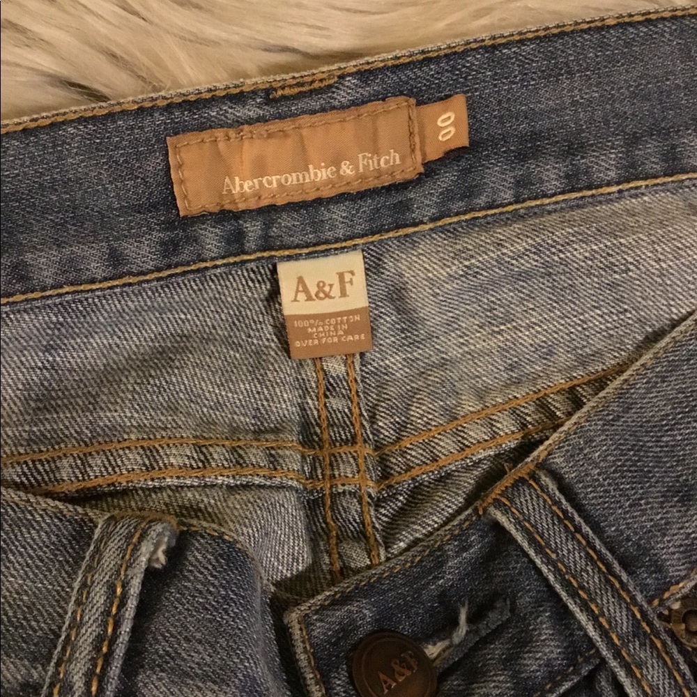 Abercrombie and Fitch straight leg jeans size 00 - Picture 4 of 5